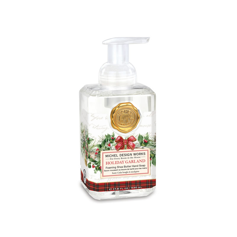 SABONETE LIQUIDO HOLIDAY GARLAND - MICHEL DESIGN WORKS