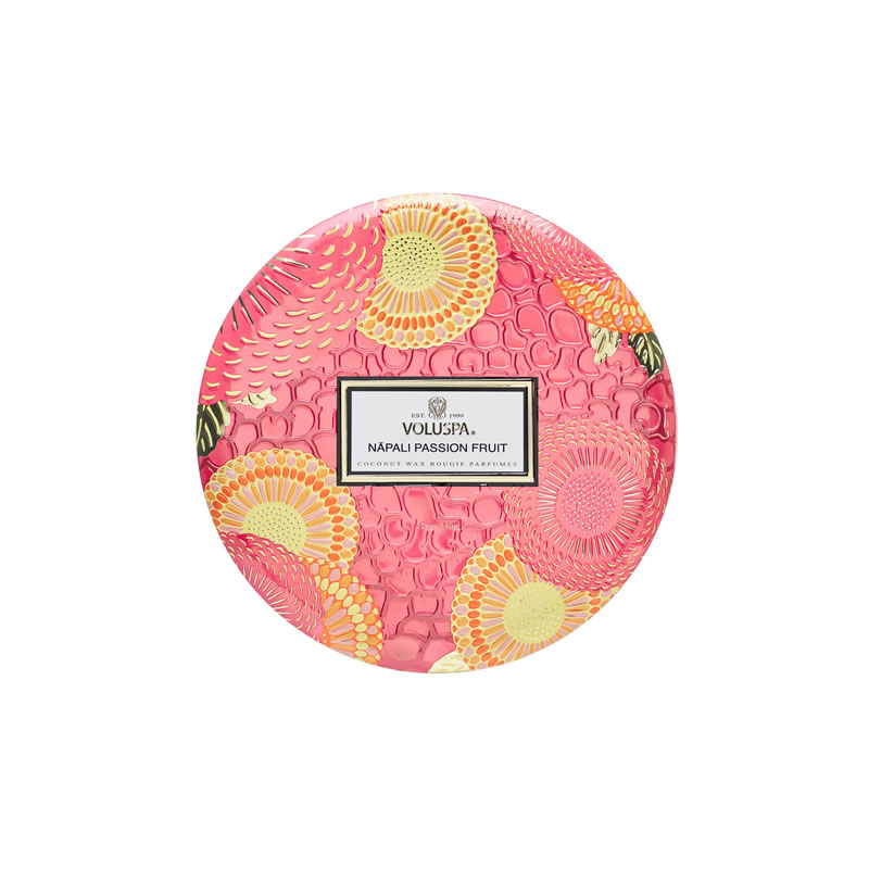 VELA LATA 3 PAVIOS 60H RELEVO NAPALI PASSION FRUIT - VOLUSPA