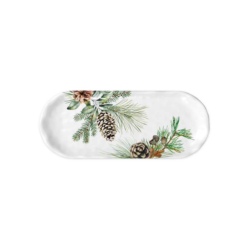 BANDEJA PEQUENA EM MELAMINA WHITE SPRUCE - MICHEL DESIGN WORKS