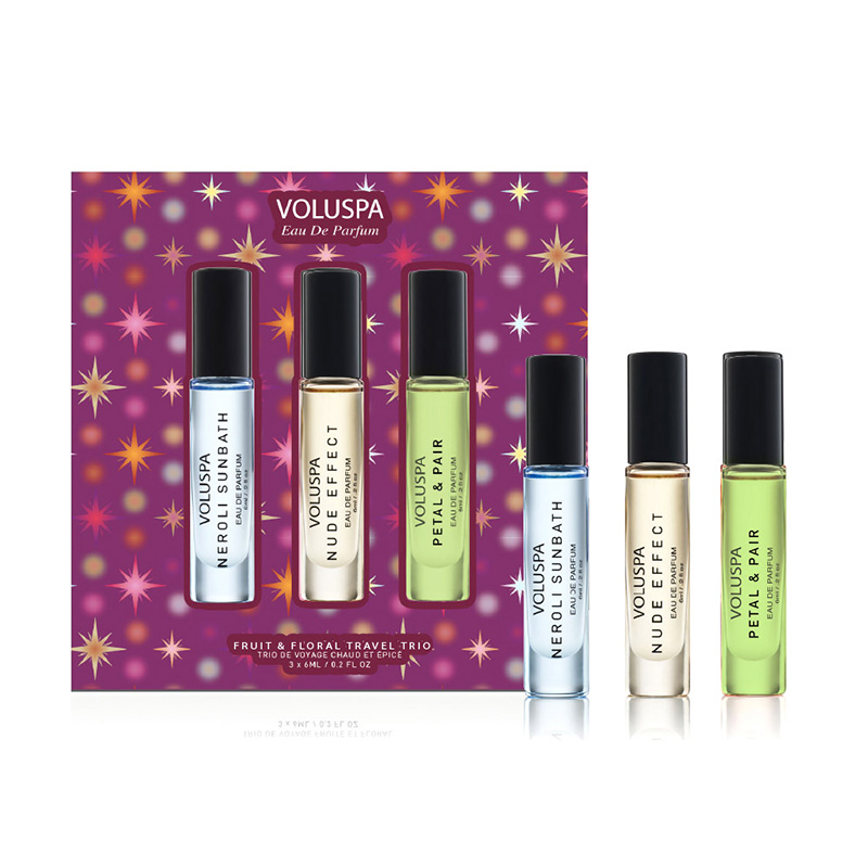 KIT EAU DE PARFUM FRUIT & FLORAL HOLIDAY 6ML - VOLUSPA