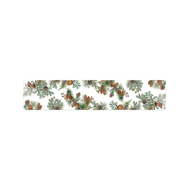 TRILHO DE MESA DE ALGODAO 182X38 CM WHITE SPRUCE - MICHEL DESIGN WORKS