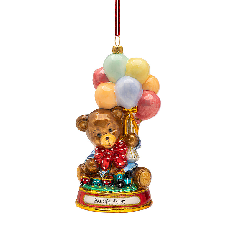 URSO COM BALÕES 16CM - HURAS FAMILY