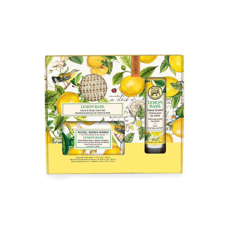 KIT HAND & BODY CARE LEMON BASIL - MICHEL DESIGN WORKS