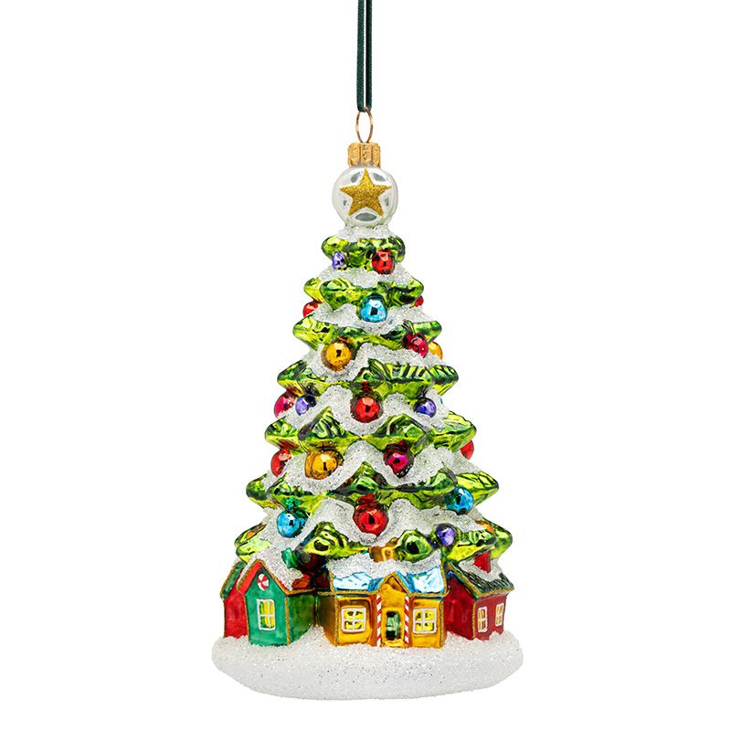 ARVORE DE NATAL COM VILA NATALINA 18CM - HURAS FAMILY