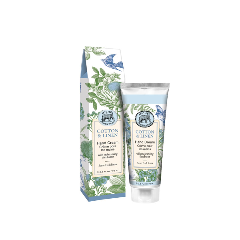 CREME PARA MAOS 75ML COTTON & LINEN - MICHEL DESIGN WORKS