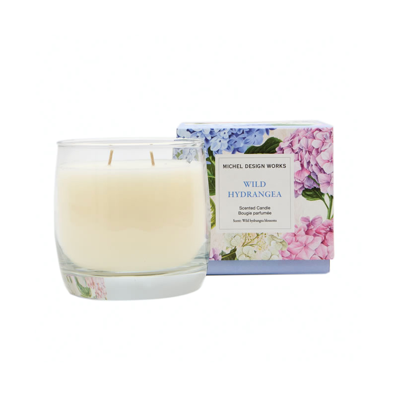 VELA VIGNE COM CAIXA WILD HYDRANGEA - MICHEL DESIGN WORKS