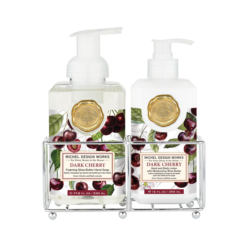 KIT SABONETE LIQUIDO DARK CHERRY - MICHEL DESIGN WORKS