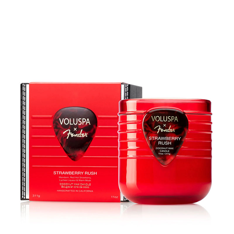 VELA COPO VIDRO CLASSICA 55H STRAWBERRY RUSH - VOLUSPA