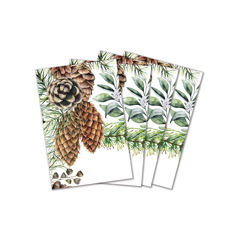 KIT 4 GUARDANAPOS DE ALGODAO 50X50 CM WHITE SPRUCE - MICHEL DESIGN WORKS