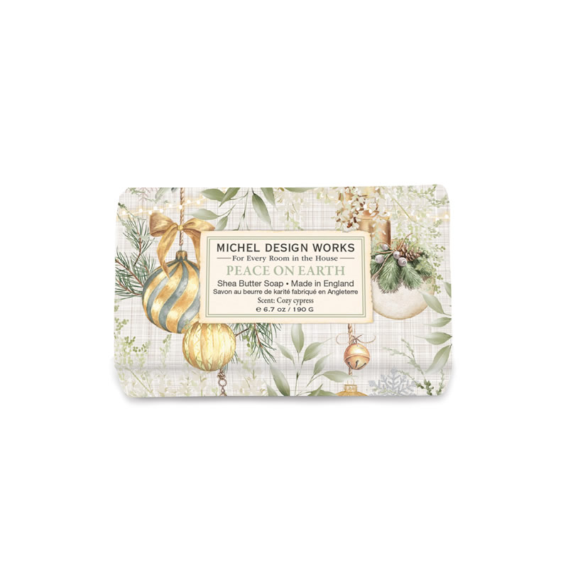 SABONETE EM BARRA 189G PEACE ON EARTH - MICHEL DESIGN WORKS