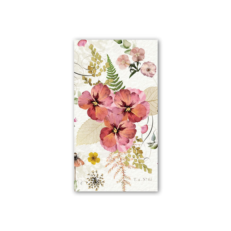 GUARDANAPO HOSTESS PRESSED FLOWERS - MICHEL DESIGN WORKS