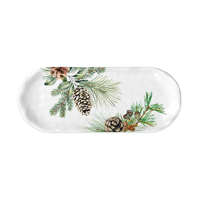 BANDEJA PEQUENA EM MELAMINA WHITE SPRUCE - MICHEL DESIGN WORKS