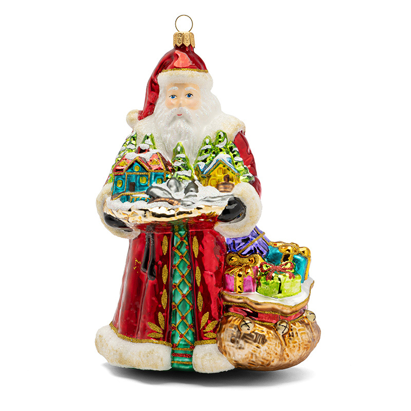 PAPAI NOEL COM VILA DE NATAL 18CM - HURAS FAMILY
