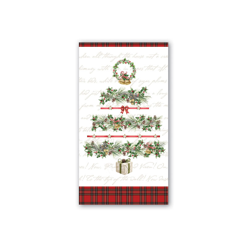 GUARDANAPO HOSTESS HOLIDAY GARLAND - MICHEL DESIGN WORKS