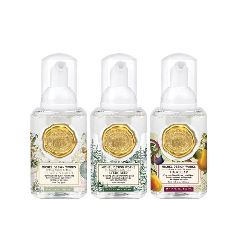 KIT 3 MINI SABONETES LIQUIDOS SEASONS GREETINGS - MICHEL DESIGN WORKS