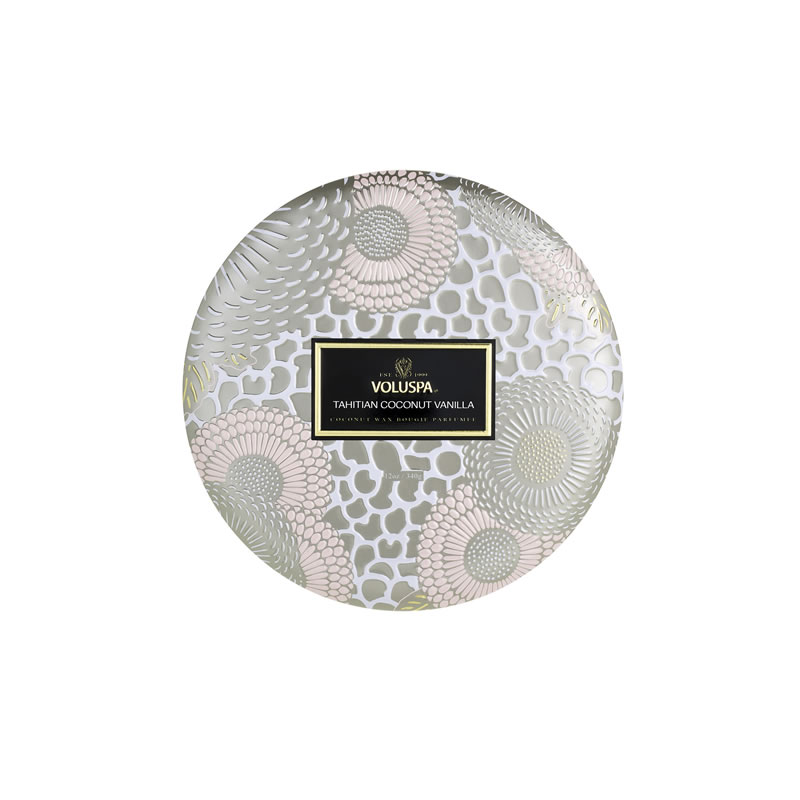 VELA LATA 3 PAVIOS 60H TAHITIAN COCONUT VANILLA - VOLUSPA