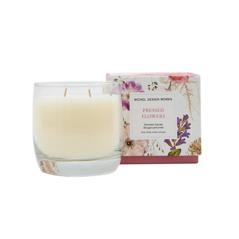 VELA VIGNE COM CAIXA PRESSED FLOWERS - MICHEL DESIGN WORKS