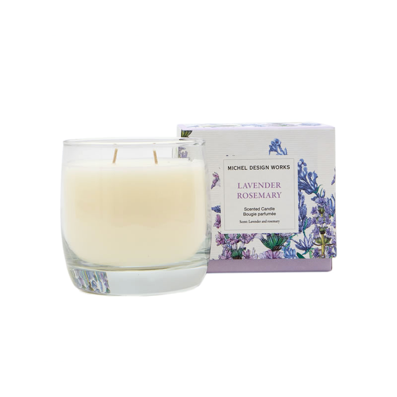 VELA VIGNE COM CAIXA LAVENDER ROSEMARY - MICHEL DESIGN WORKS
