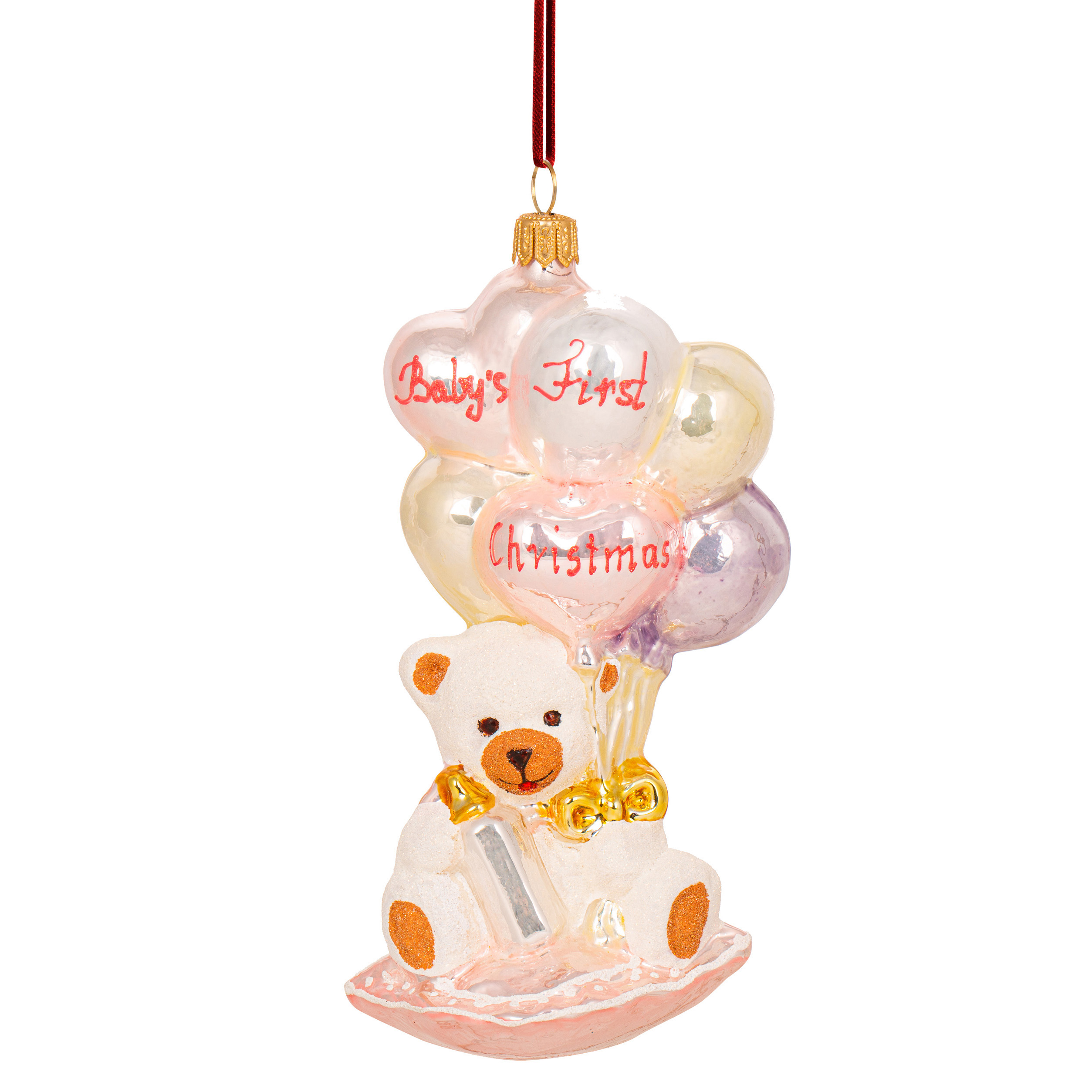 URSO COM BALOES 10CM - HURAS FAMILY